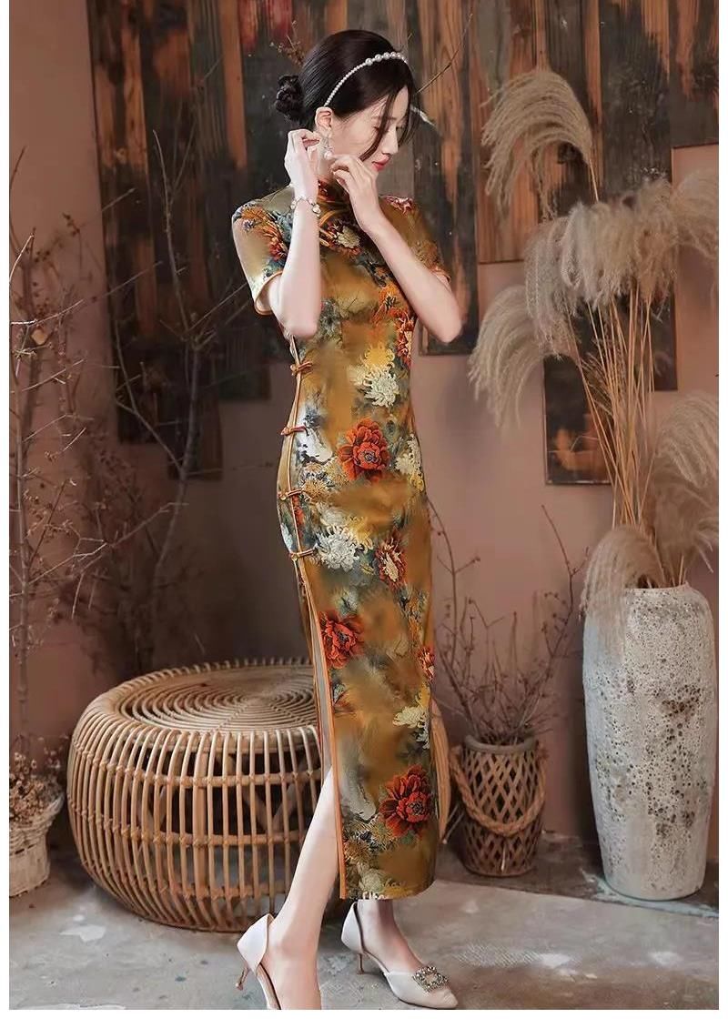 中国女性|我想作为一个女人，自从遇见一袭长裙改良旗袍，余生皆是欢喜！