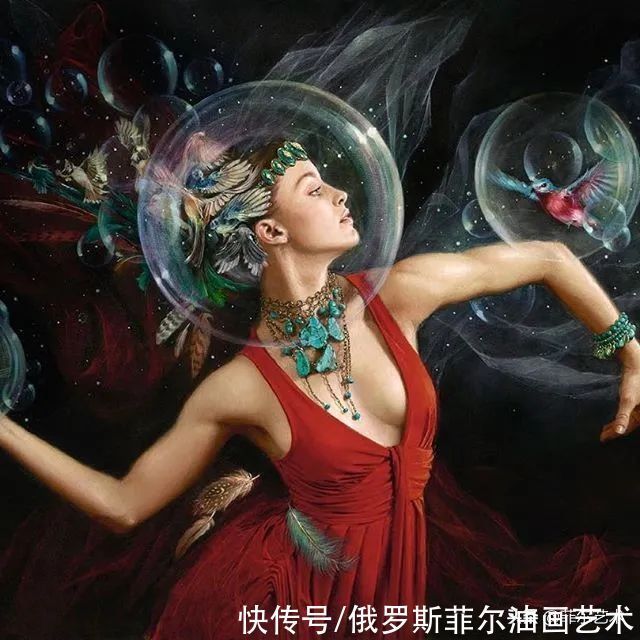 曼努克&自然野性!亚美尼亚女艺术家曼努克的唯美油画作品欣赏