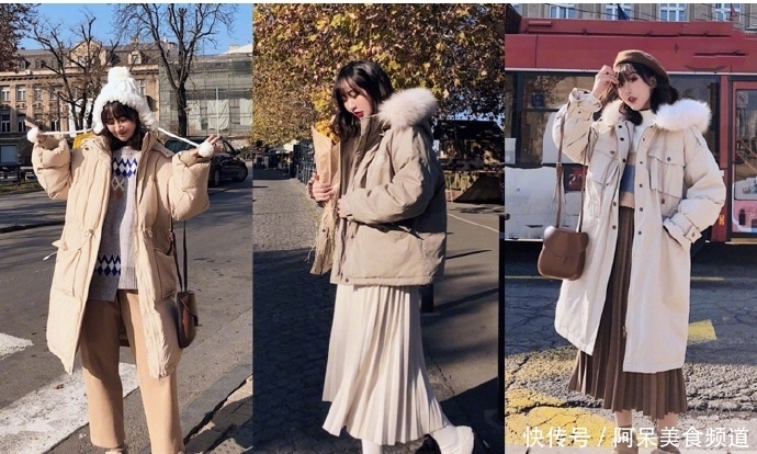 羽绒服搭配|不会搭配的看过来!155到167左右的女生,冬季这么穿美美哒
