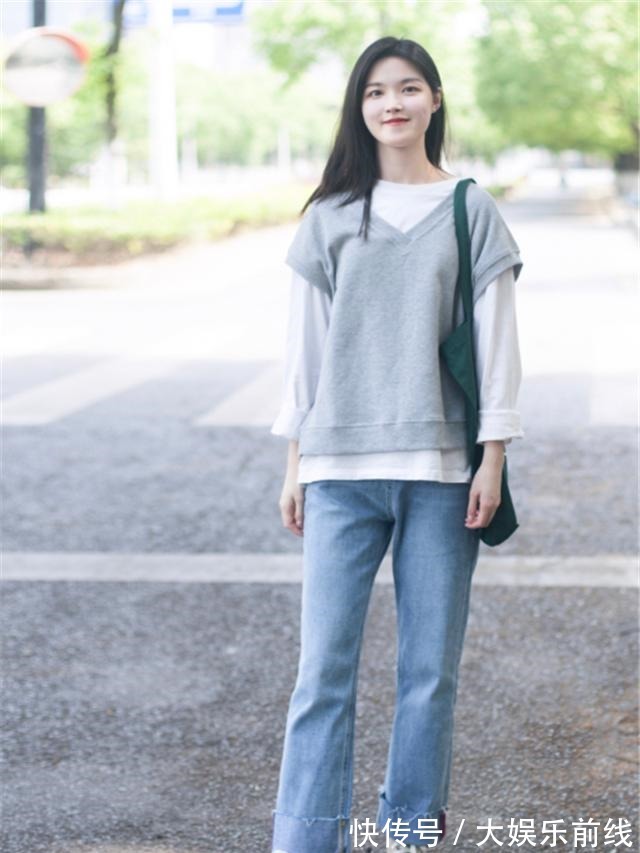 时髦 “衬衫+马甲”是早秋的标配,青春时尚又显瘦,你最喜欢哪一套!