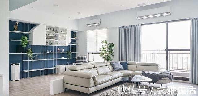客厅|这才是真正高级的家!客厅砸掉一面墙与书房二合一,住多久都不腻!