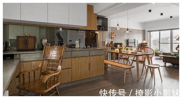 玄关|幸福退休生活!100㎡两人居,巧用45度斜角,打造开阔舒适的小家!