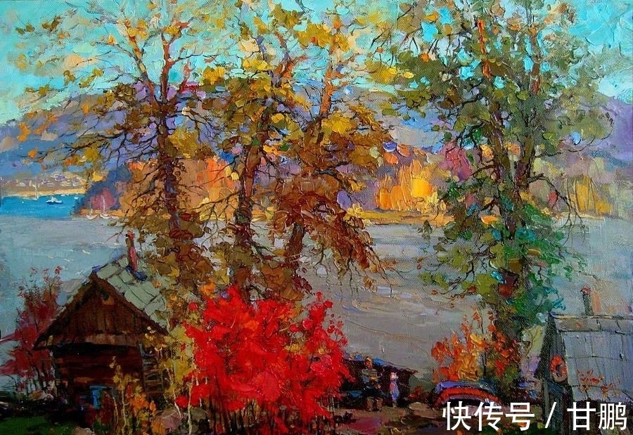 风景|风景油画，见过色彩丰富的，但没有见过这么美的