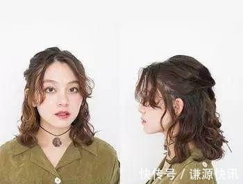 扎头发 烫发后怎样扎头发好看?这样扎发显白显气质!