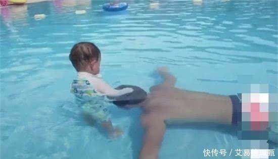 爸爸|走路不稳宝宝看到爸爸溺水，下面的举动惊人！孩子没白养