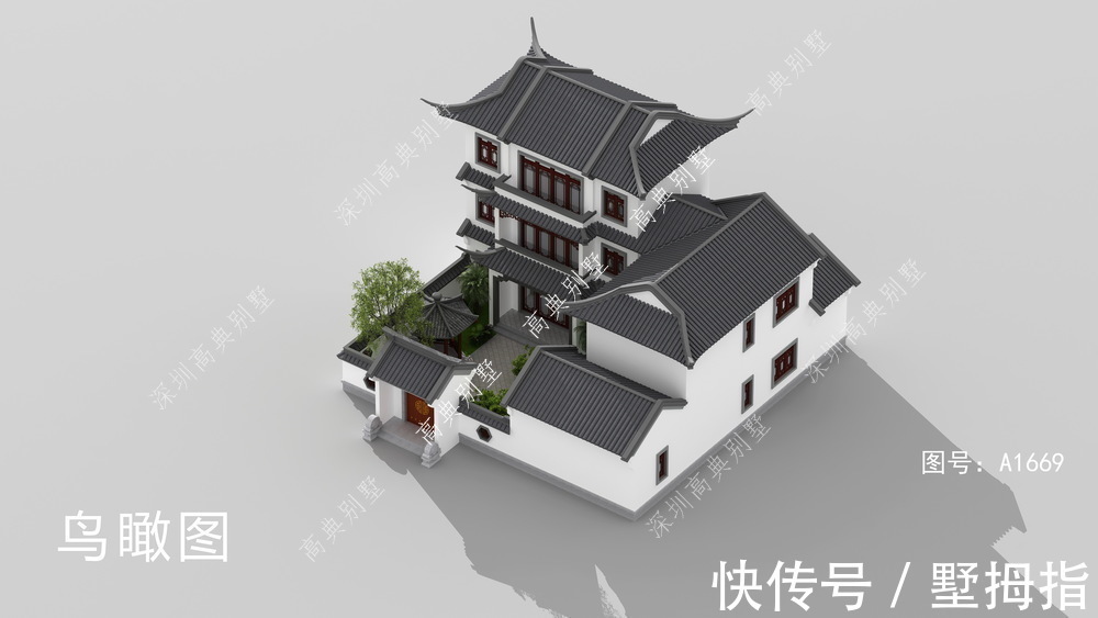 土灶|这款中式别墅户型，带有土灶，层次感好，给您带来极佳的视觉效果