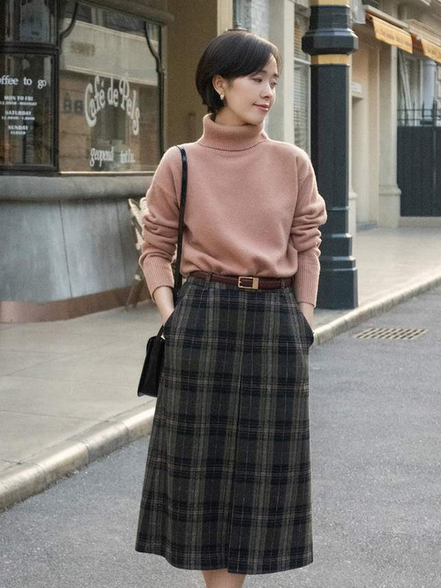 半身裙|步入中年后要学会的“针织衫”搭配,看这位博主就够了,chic优雅