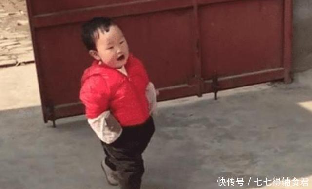 2岁“蹭饭宝宝”火了,两手插兜四处串门,网友真正的吃百家饭
