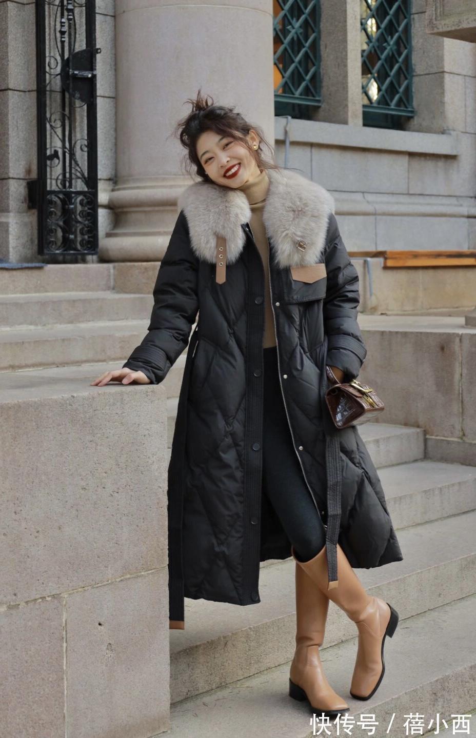 低腰线 谁说“羽绒服”不时尚?选这4个款来穿搭,不仅时髦还百搭实穿