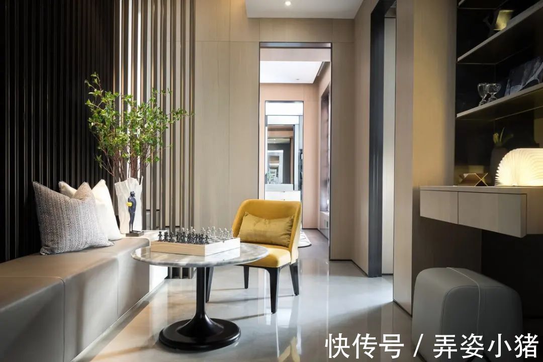 布置|210㎡联排小别墅,现代大方的布置,配色令人舒适