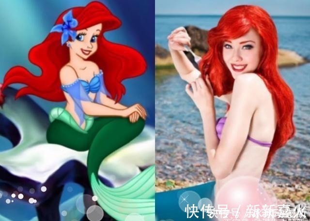迪士尼|当迪士尼六位公主变成“真人”之后,艾莎气场强大,美人鱼好美