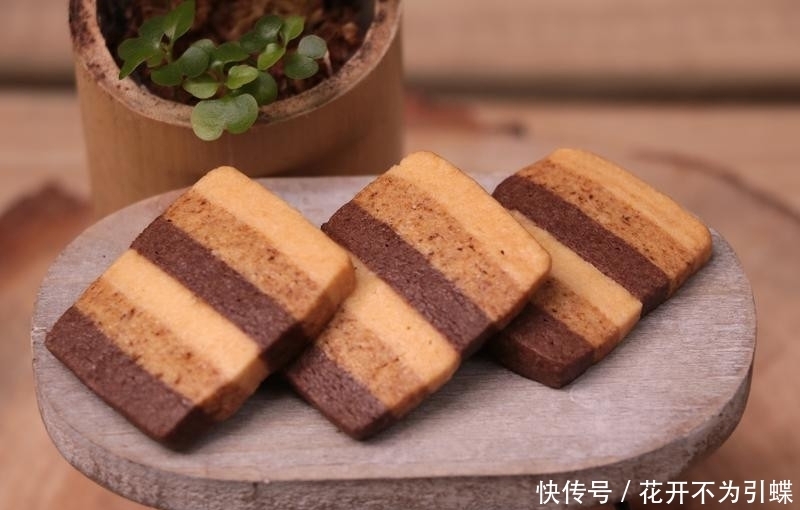 点心|新手做出的点心,5种材料渐层小酥饼