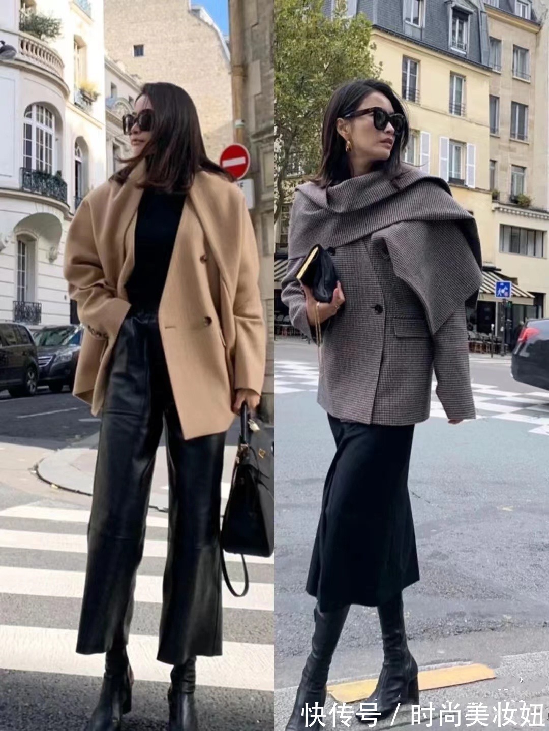 洋气 今年“打底裤”过时了,外套还是搭配长裤更洋气,照穿时髦翻倍