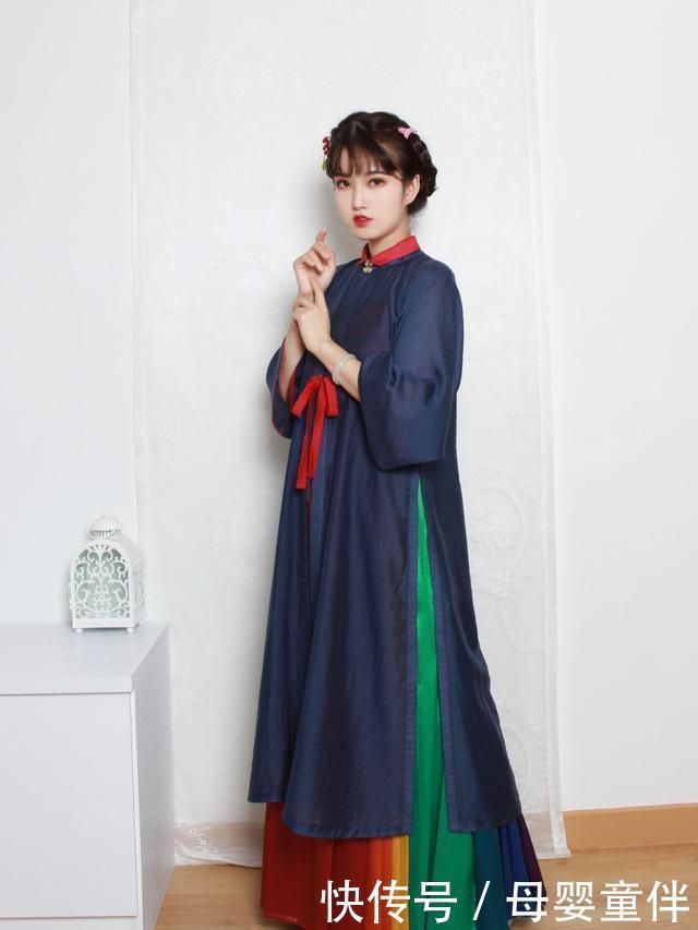 元素|最近火了一种叫“彩虹”的汉服,新奇又好看,路人也喜欢