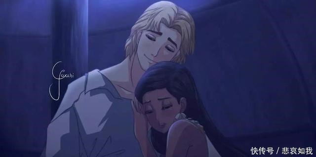 遇上日漫风|迪士尼公主遇上日漫风,花木兰变成了仙女,乐佩的头发成为了亮点