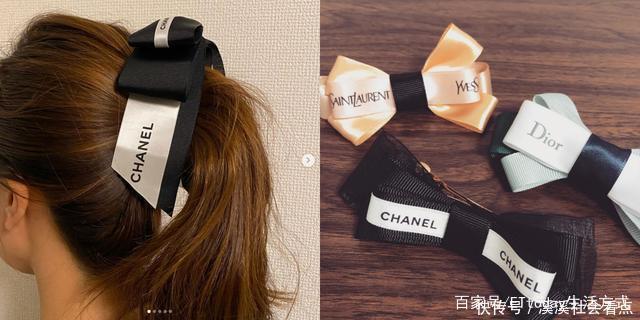 发夹|爱马仕、小香缎带拿到别丢!樱花妹手做超美的发夹 耳环