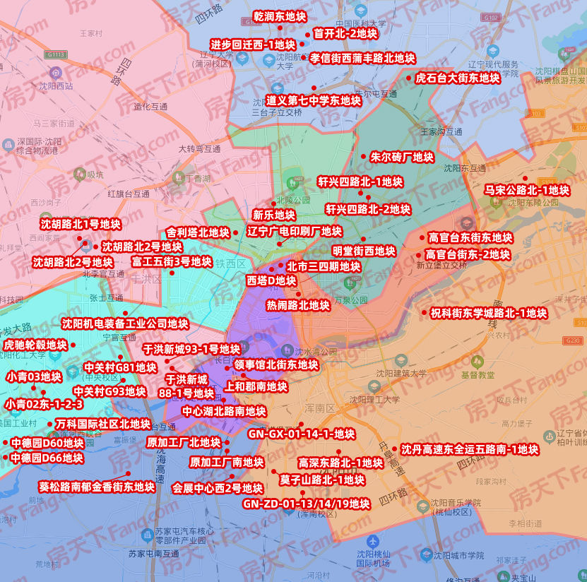 sj|最新消息！沈阳第二次集中供地24宗地块停止交易（内附明细）