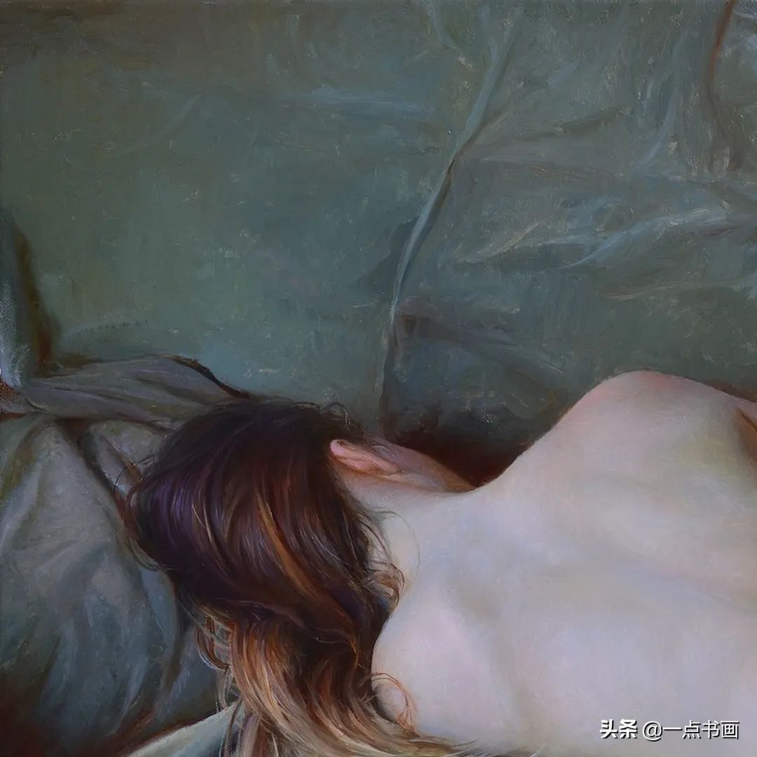 绘画|她痴迷于画那些睡觉觉的美女,青春清纯,宁静唯美