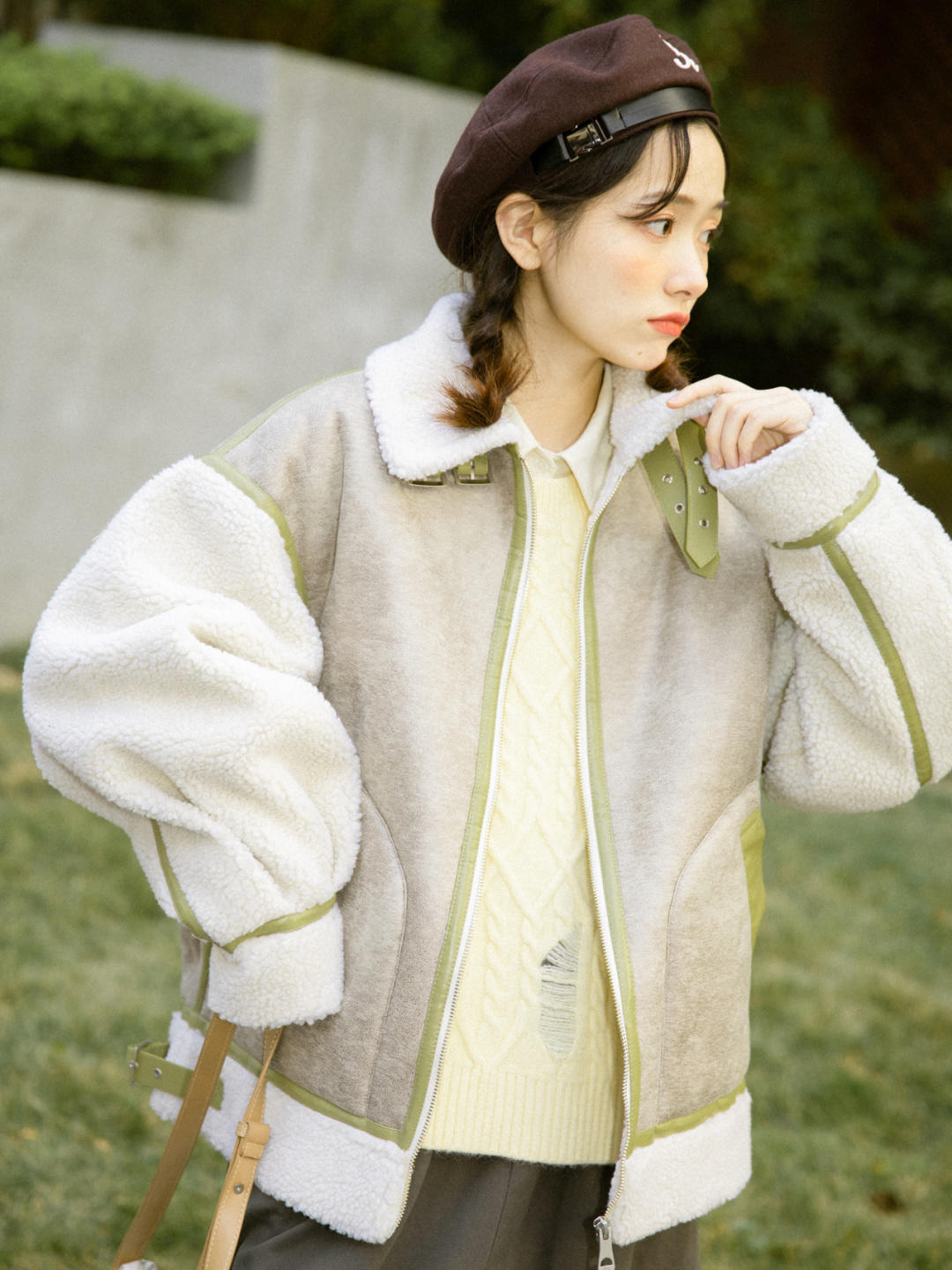 机车外套|被这组机车外套搭配折服了,显气质又高级,美丽又不“冻人”