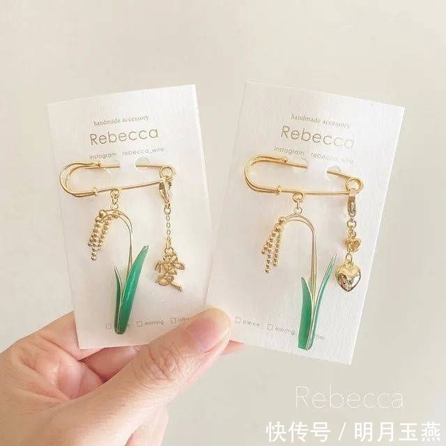 日本 日本一小姐姐手作水稻型耳饰,灵感是来自 网友:惟妙惟肖,看饿了!