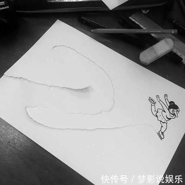 一只笔#歪果仁脑洞大开,把一张A4纸玩成这样,进来膜拜!!