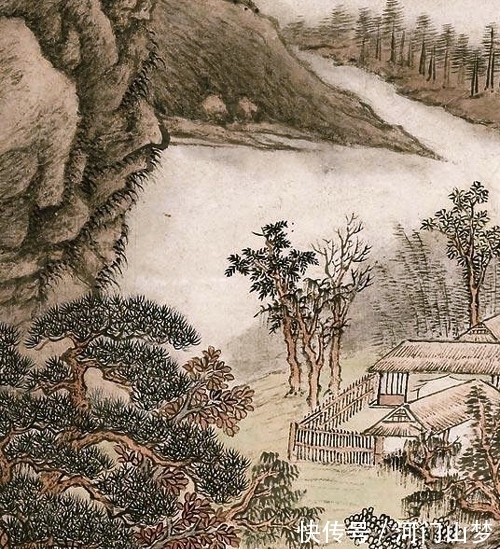 山居图$万籁俱缘生,窅然喧中寂,周笠绘《山居图》