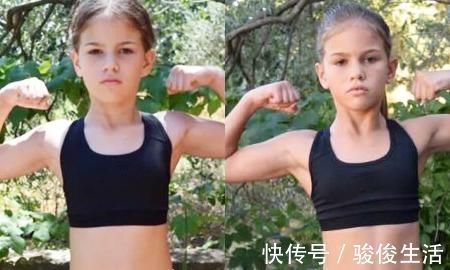 健身|12岁小女生尝试健身,看她坚持健身2周后,身材有什么变化
