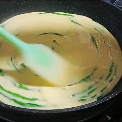 豇豆盘|豇豆鸡蛋饼
