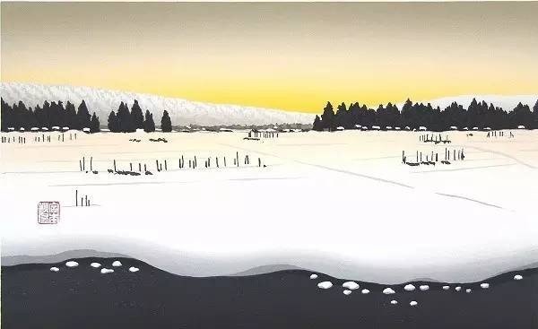 中国唐朝的斑斓山色水月之美