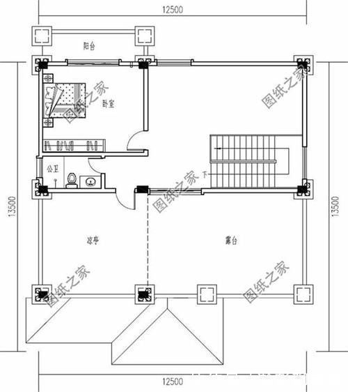 户型|独栋三层农村别墅图片，实用多一点，适合农村的自建房