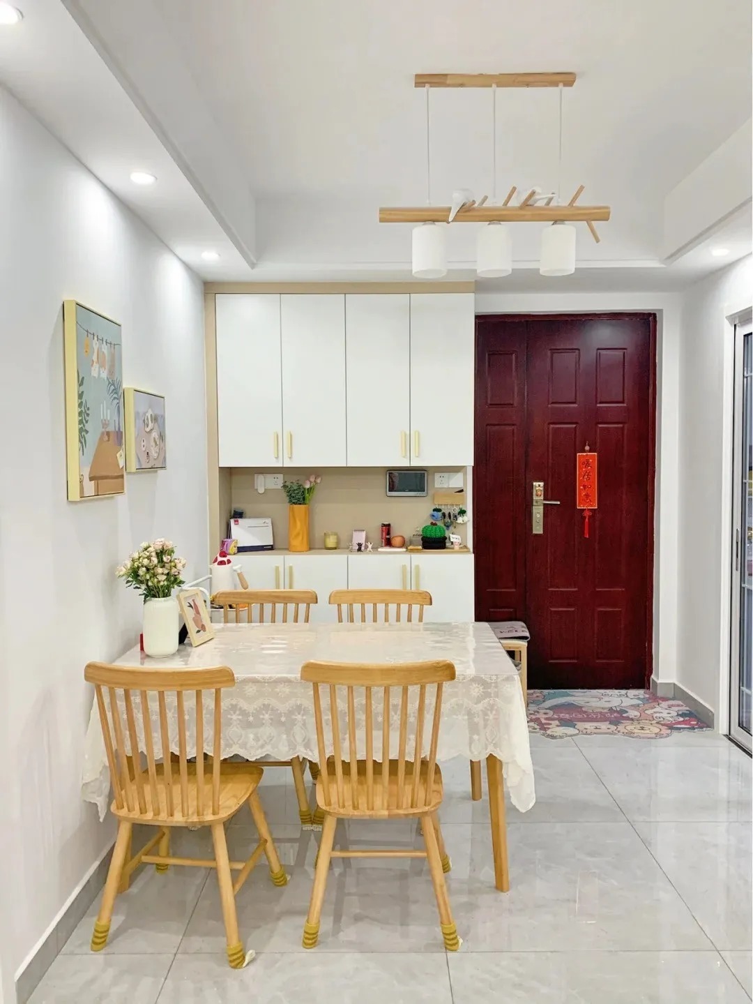 吊顶|78平米小户型,面积不大,却很舒适温馨,满满的烟火气息