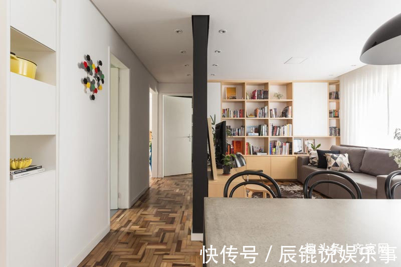 巴西风|70平简约风,带有巴西的热情和爱!黑板墙设计,适合小朋友们学习