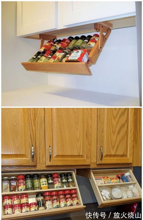 小调料|他将厨房每一寸用到了极致,吊柜下巴掌大的地,也能腾出6种用法