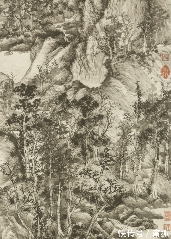 山水画@难以企及的元四家,在元朝压迫政策下选择隐居,山水画成后世经典