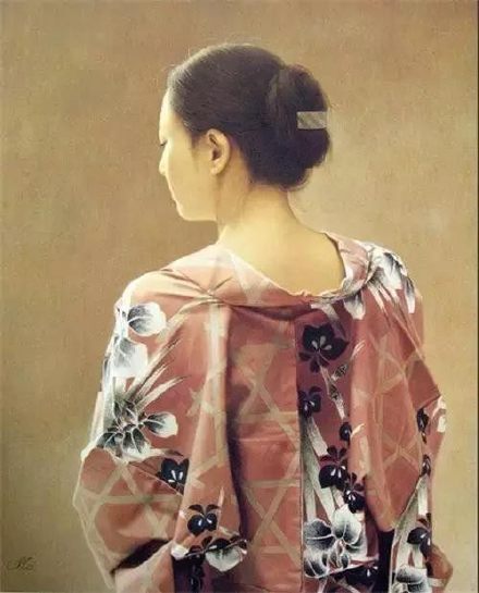 油画@日本著名油画家 森木草介,一辈子只画一个模特经典作品欣赏