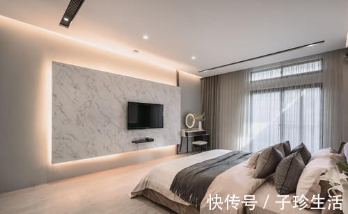 主卧|一百三十平装修案例丨一层一层剥开你的心，一点一点发现家的美