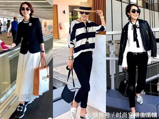 t恤|时尚与年龄无关,五六十岁女人试试这“无龄感”穿搭,时尚又高级