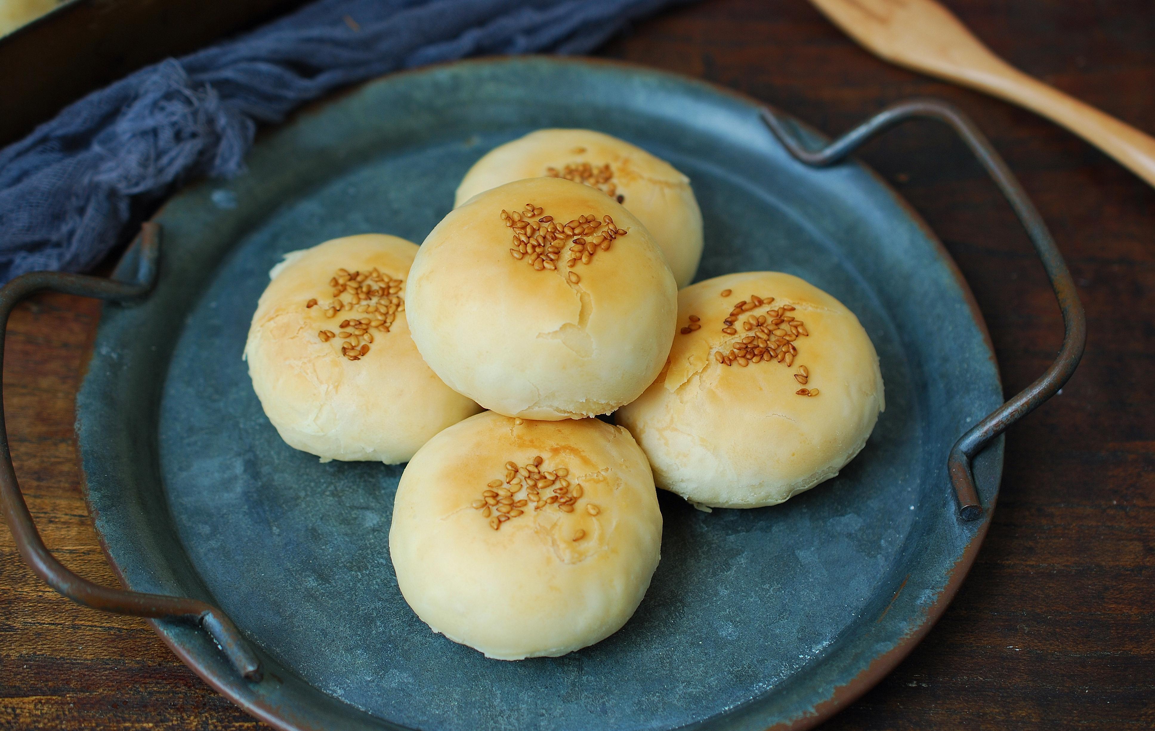 小小红豆酥,1口个酥掉渣,平底锅电饼铛、烤箱空气炸锅都能做