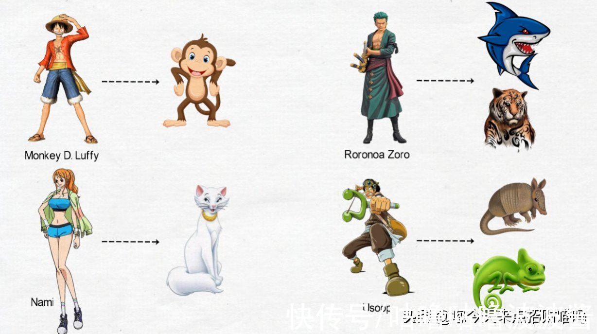 外观|海贼王：角色外观属性符合哪些动物特征，竟然有人还是双修（上）