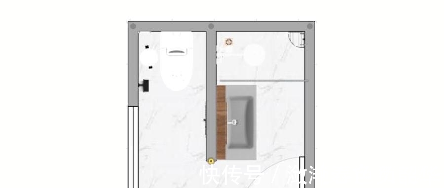 装修|4㎡的卫生间多了一堵墙？装修完邻居都羡慕哭了~