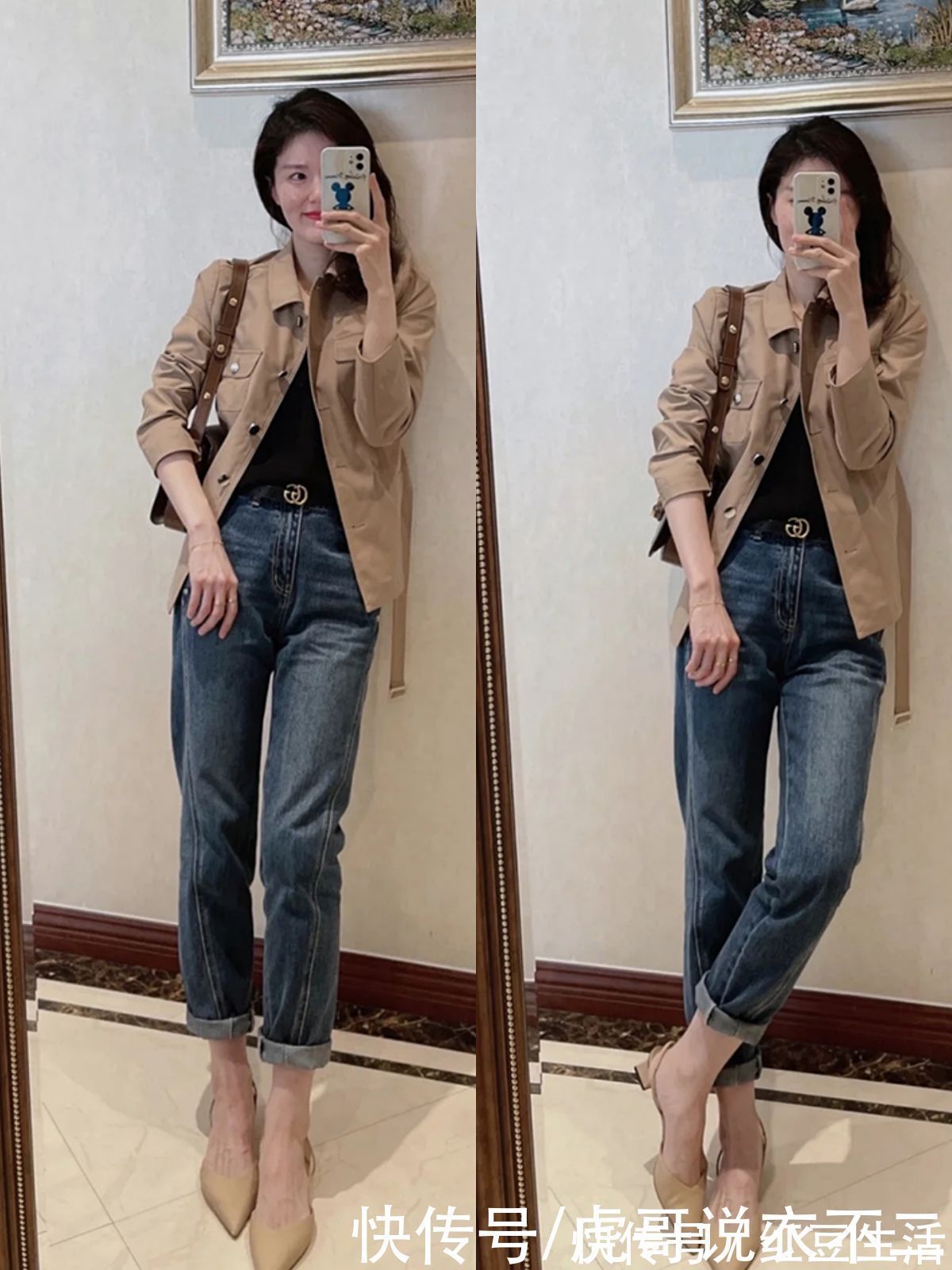 女人|懂穿衣的女人,穿牛仔裤不会总配针织衫,它的N种搭配学起来吧