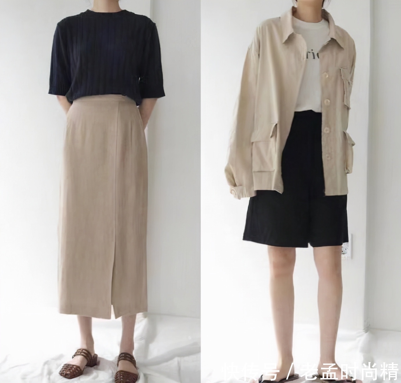 针织衫|轻熟女人喜欢的极简打扮,干练、大方有气质