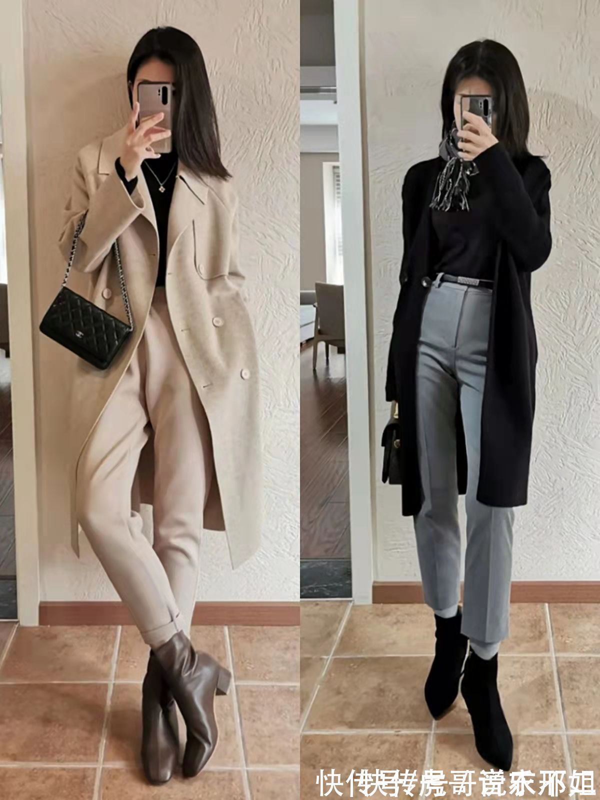 大长腿 “呢大衣+靴子”,才是冬季正确打开方式,穿搭思路为你总结好了