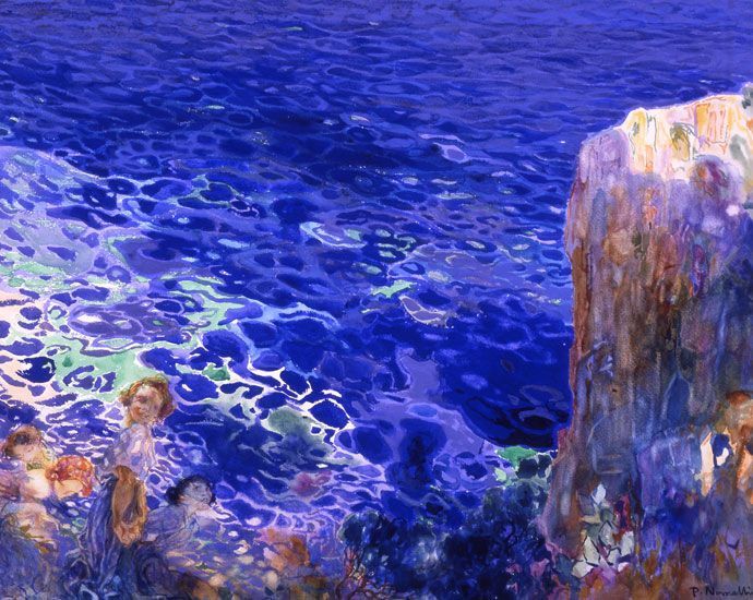 绘画$意大利画家普林尼的绘画,色彩太美了!