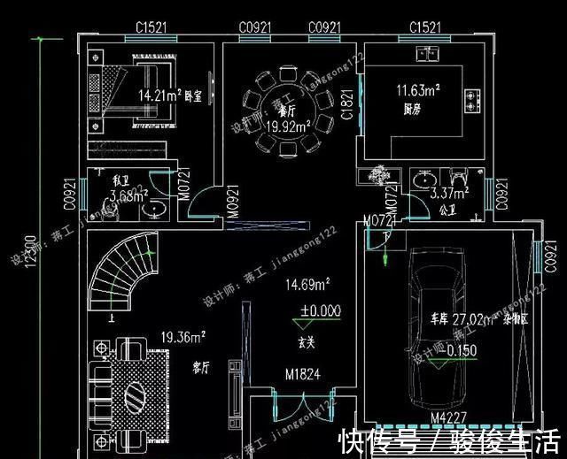车库|6款三层农村别墅，带车库30万起，回乡建房有面子有里子