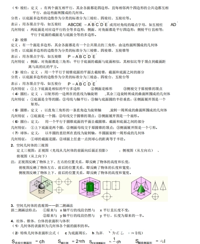 超详细！高中数学所有知识点、方法技巧秘籍（可打印）转给数学不