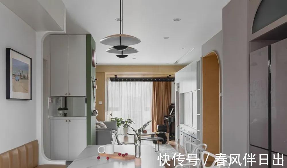 厨房|98平二手房改造,色彩童心满满!趣味温柔时光,体验家的幸福点滴