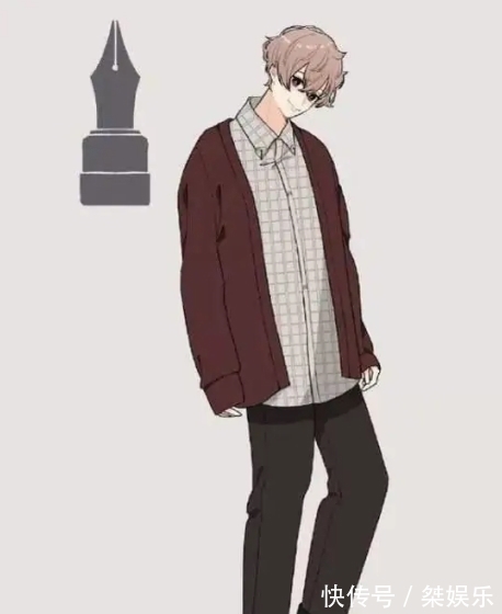 圆规|学习工具拟人化,圆规化身长裙少女,便利贴少年好帅