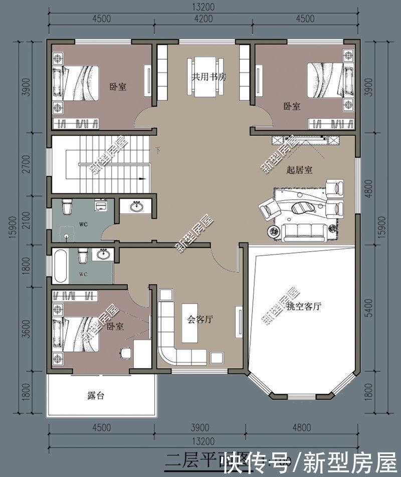 占地面积|农村两层别墅怎么建才好看？推荐这10套图纸，总有一套适合你