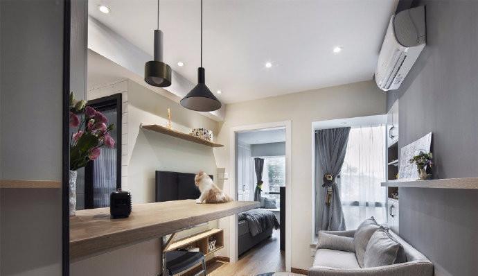 过道|33平米超小户型,巴掌大的地方,厨房、客厅、卧室啥都有